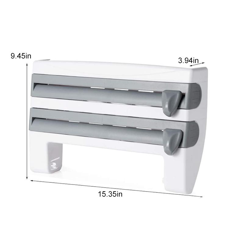 NM | Multifunction Film Storage Rack Cutter for Kitchen