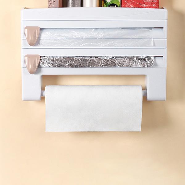 NM | Multifunction Film Storage Rack Cutter for Kitchen