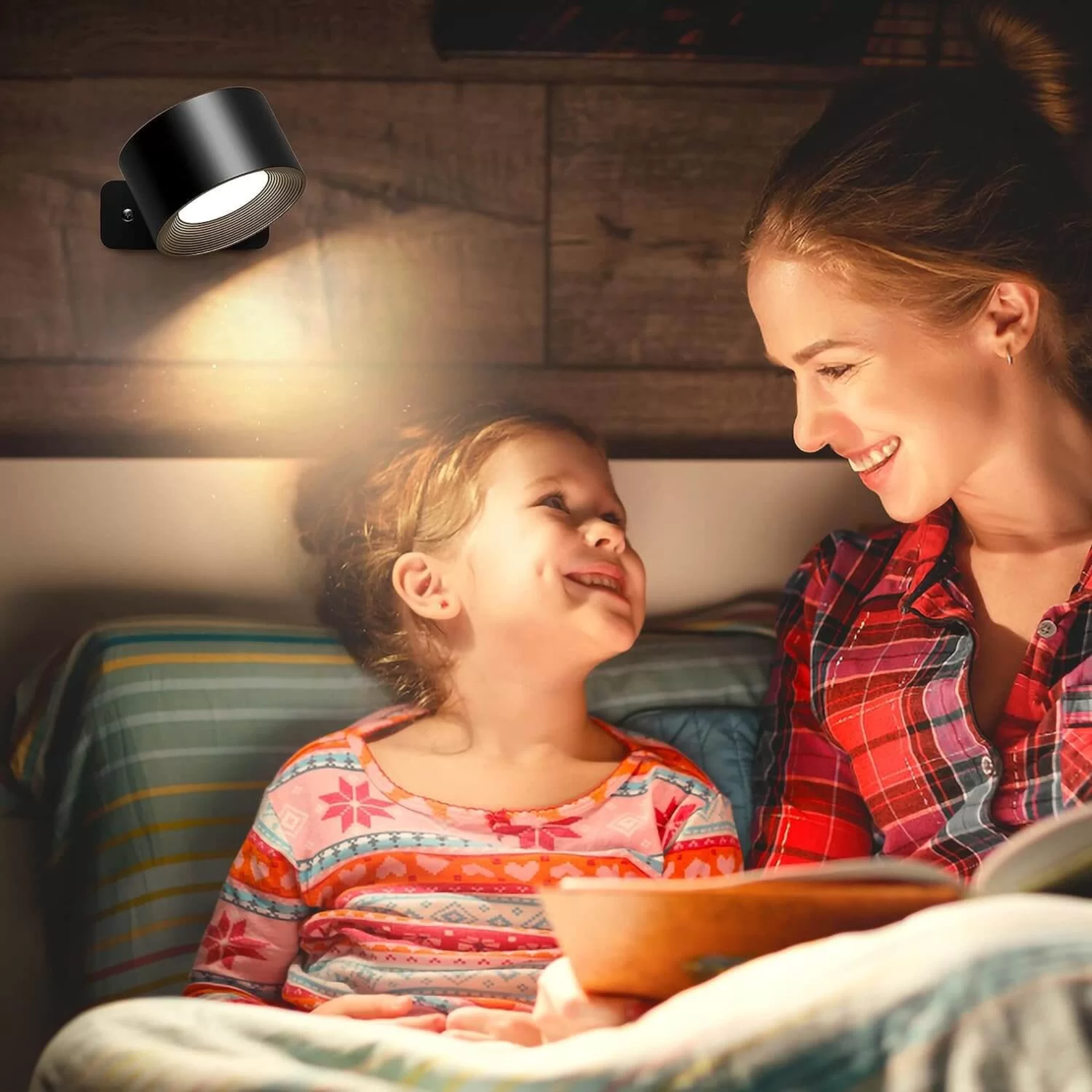 Ronde wandlamp – oplaadbaar met afstandsbediening | ACTIE: 1+1 gratis!